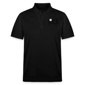 Riche millionnaire Monokel - Polo PREPSTER bio Stanley/Stella Unisexe - noir - Devant - Roxy (174cm) & Andy (188cm)