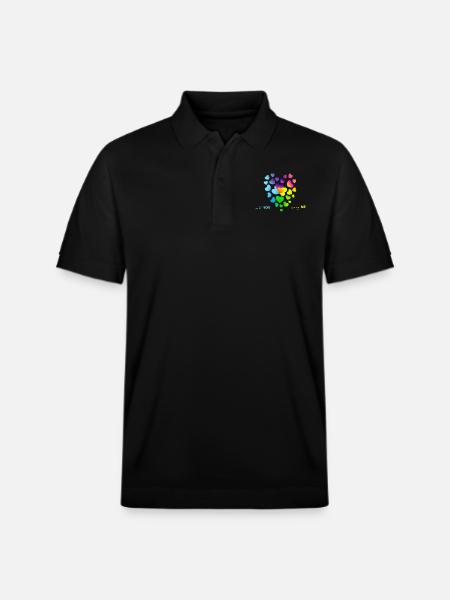 marry wedding engagement - Stanley/Stella Unisex Organic Polo Shirt PREPSTER - black