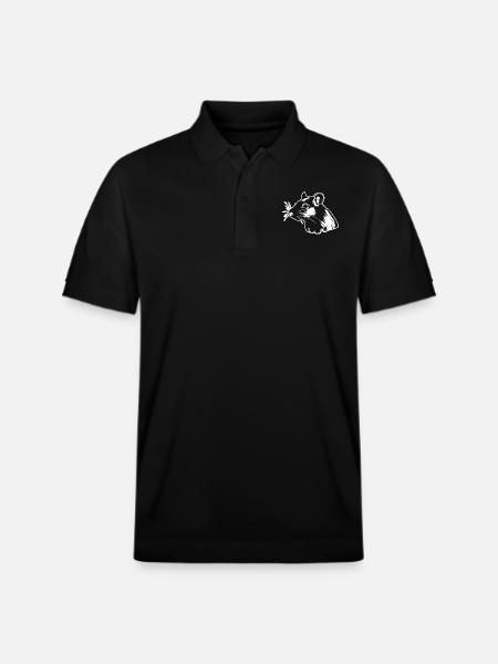 Rat, Mouse, Rodent, Rats - Stanley/Stella Unisex Organic Polo Shirt PREPSTER - black