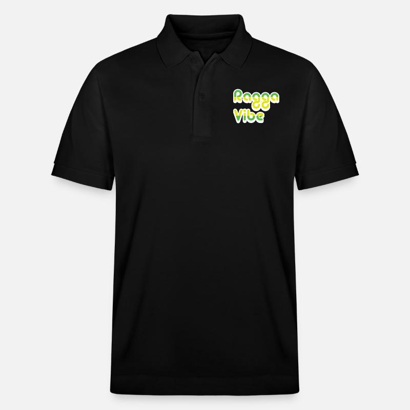 ragga vibe - Stanley/Stella Unisex Bio-Poloshirt PREPSTER - Schwarz