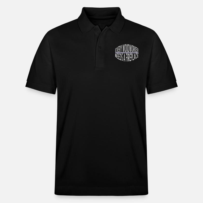 construction carpenter statement - Stanley/Stella Unisex Organic Polo Shirt PREPSTER - black
