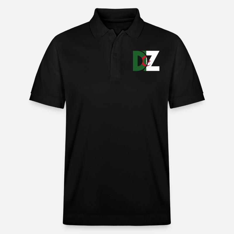 Algerische DZs - Algerien Geschenkidee - Stanley/Stella Unisex Bio-Poloshirt PREPSTER - Schwarz