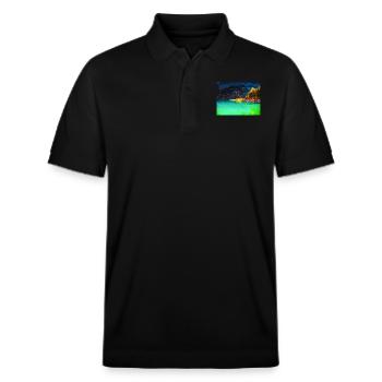 AUTUMN DREAM - Stanley/Stella Unisex Organic Polo Shirt PREPSTER - black - Front - Roxy (174cm) & Andy (188cm)