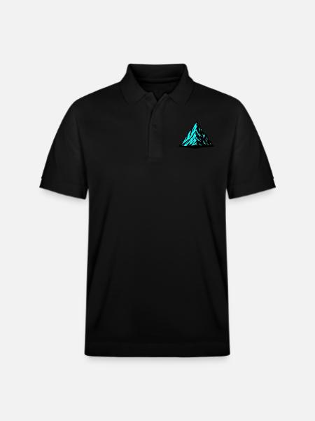 Mountain Alps Icon - Stanley/Stella Unisex Organic Polo Shirt PREPSTER - black