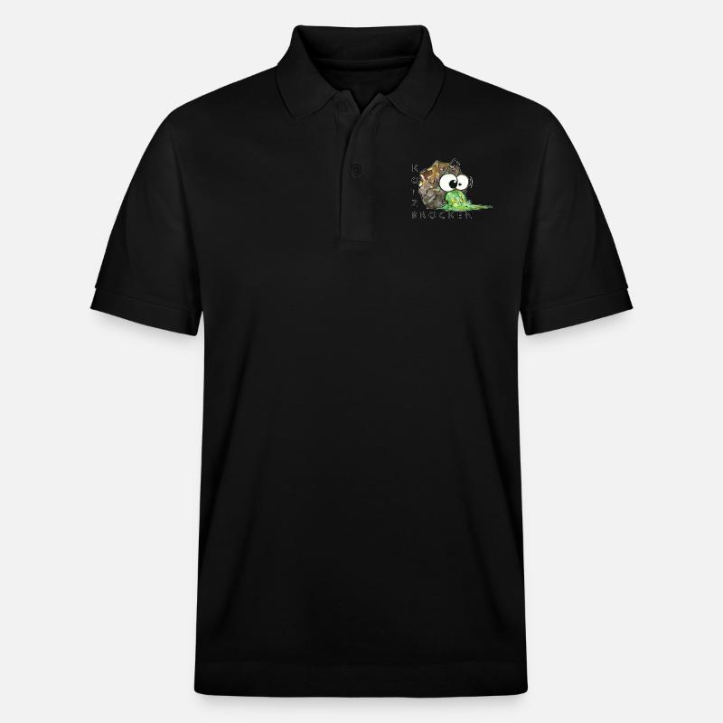 Morceaux de vomi - Polo PREPSTER bio Stanley/Stella Unisexe - noir