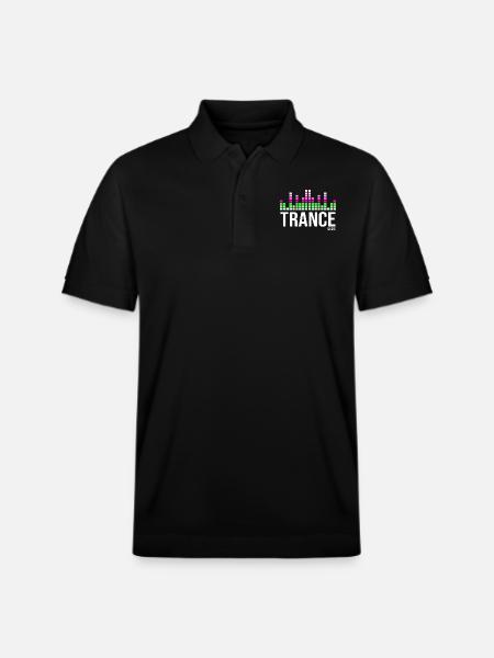 Trance music logo - Stanley/Stella Unisex Organic Polo Shirt PREPSTER - black