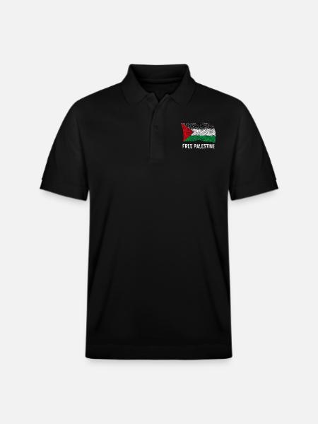 Palestine libre - Polo PREPSTER bio Stanley/Stella Unisexe - noir