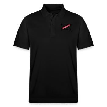 Follow your Dreams Cancelled - Polo PREPSTER bio Stanley/Stella Unisexe - noir - Devant - Roxy (174cm) & Andy (188cm)