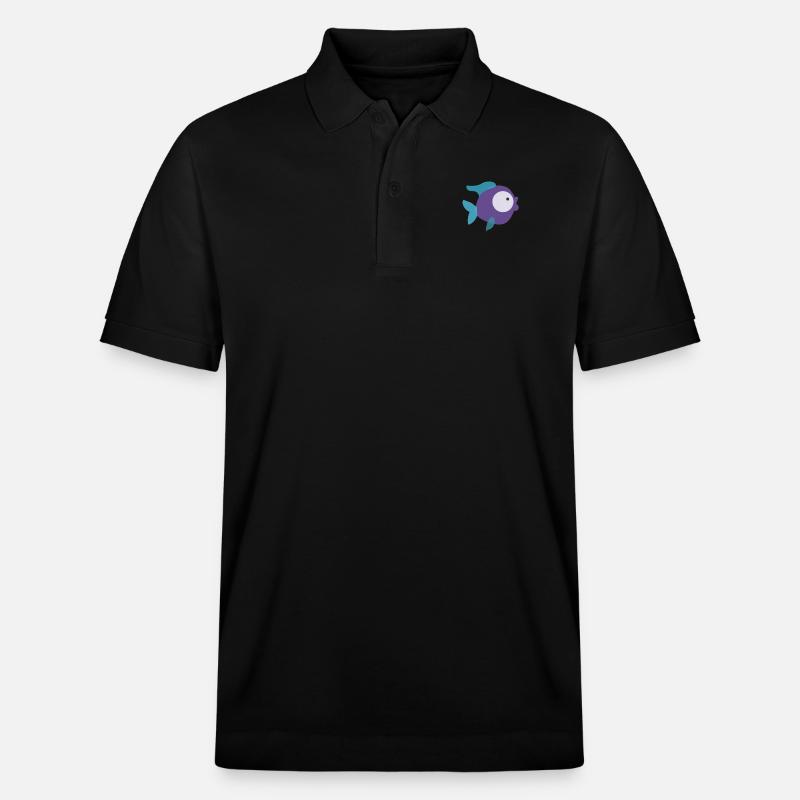 Fisch - Stanley/Stella Unisex Bio-Poloshirt PREPSTER - Schwarz