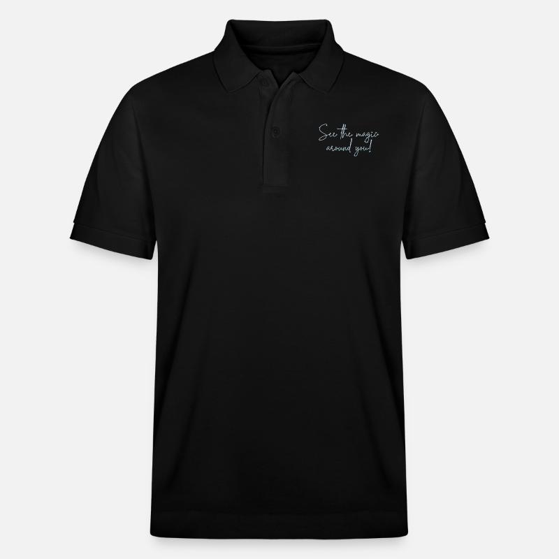 Voir la magie autour de vous - Polo PREPSTER bio Stanley/Stella Unisexe - noir
