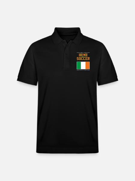 Home of Soccer - Stanley/Stella Unisex Organic Polo Shirt PREPSTER - black