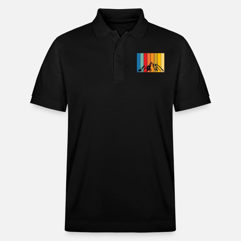 Bergschatten - Stanley/Stella Unisex Bio-Poloshirt PREPSTER - Schwarz