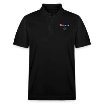 Seltsam/Wehr - Stanley/Stella Unisex Bio-Poloshirt PREPSTER - Schwarz - Vorne - Roxy (174cm) & Andy (188cm)