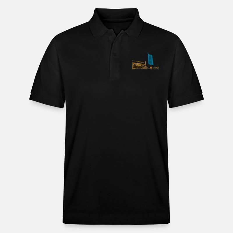 Leipzig Gewandhaus Uni Riese Geschenkidee - Stanley/Stella Unisex Bio-Poloshirt PREPSTER - Schwarz