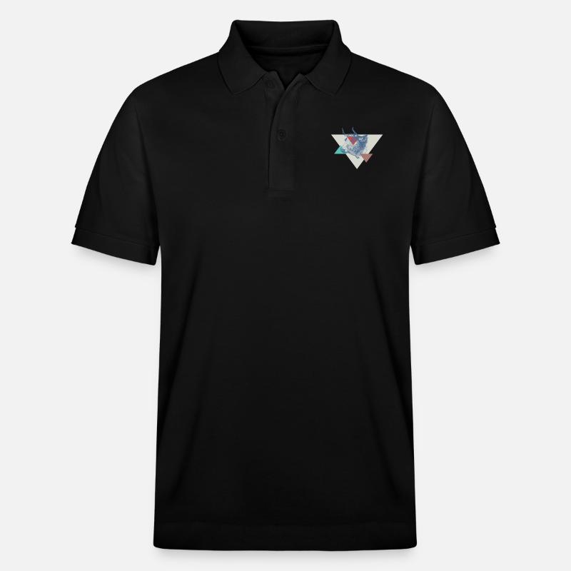Conception de triangle de vache - Polo PREPSTER bio Stanley/Stella Unisexe - noir