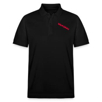 Madness red - Stanley/Stella Unisex Organic Polo Shirt PREPSTER - black - Front - Roxy (174cm) & Andy (188cm)
