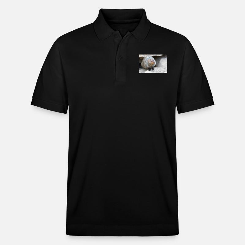 Gebänderte Manguste oder Zebramanguste - Stanley/Stella Unisex Bio-Poloshirt PREPSTER - Schwarz
