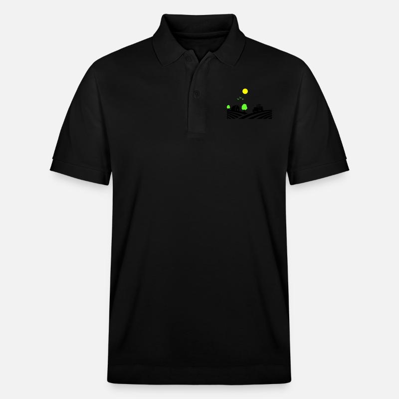 traktor farm - Stanley/Stella Unisex Bio-Poloshirt PREPSTER - Schwarz