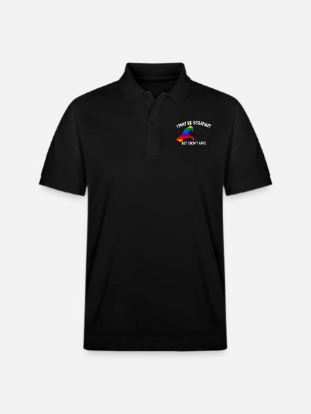 Mogę być hetero, ale nie nienawidzę wspierać LGBT - Ekologiczna koszulka polo typu unisex Stanley/Stella PREPSTER - czarny