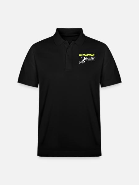 Running Team 1 - Stanley/Stella Unisex Organic Polo Shirt PREPSTER - black
