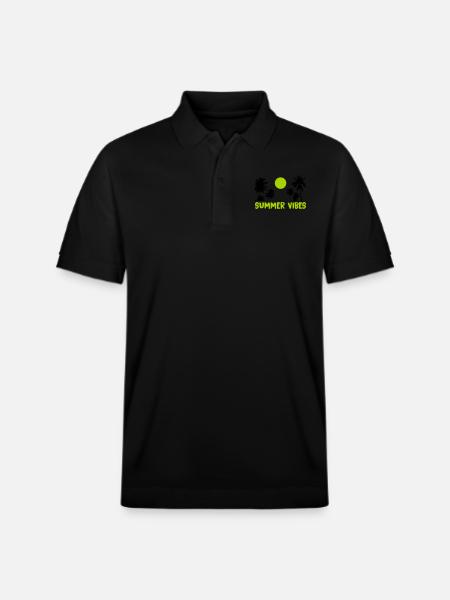 Summer Vibes - Stanley/Stella Unisex Organic Polo Shirt PREPSTER - black