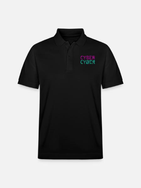 cyber cyber - Stanley/Stella Unisex Bio-Poloshirt PREPSTER - Schwarz