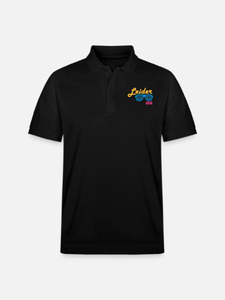 Leider Geil - Stanley/Stella Unisex Bio-Poloshirt PREPSTER - Schwarz
