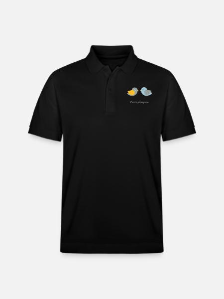 petit piou piou bébé - Stanley/Stella Unisex Organic Polo Shirt PREPSTER - black