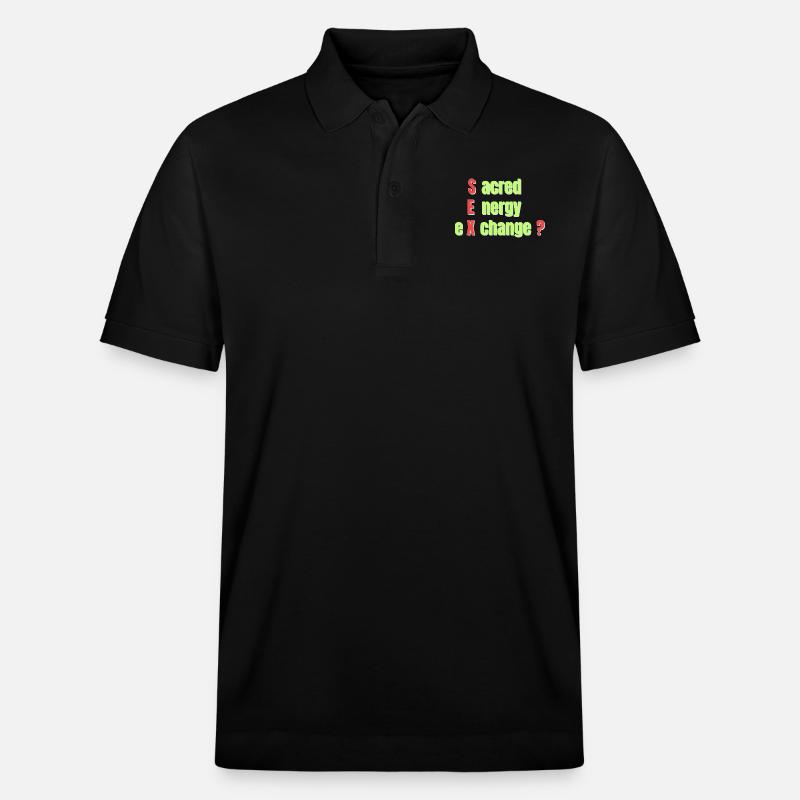 Heiliger Energieaustausch - Stanley/Stella Unisex Bio-Poloshirt PREPSTER - Schwarz