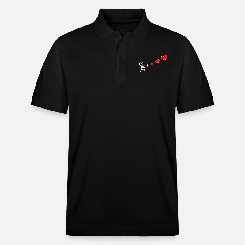 Ich biete dir Herzen an - Stanley/Stella Unisex Bio-Poloshirt PREPSTER - Schwarz