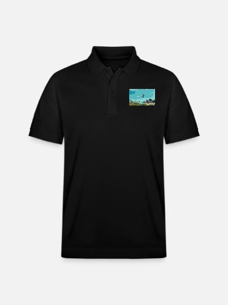BMX Wyścigi Wyścigi ATV Motocross - Ekologiczna koszulka polo typu unisex Stanley/Stella PREPSTER - czarny