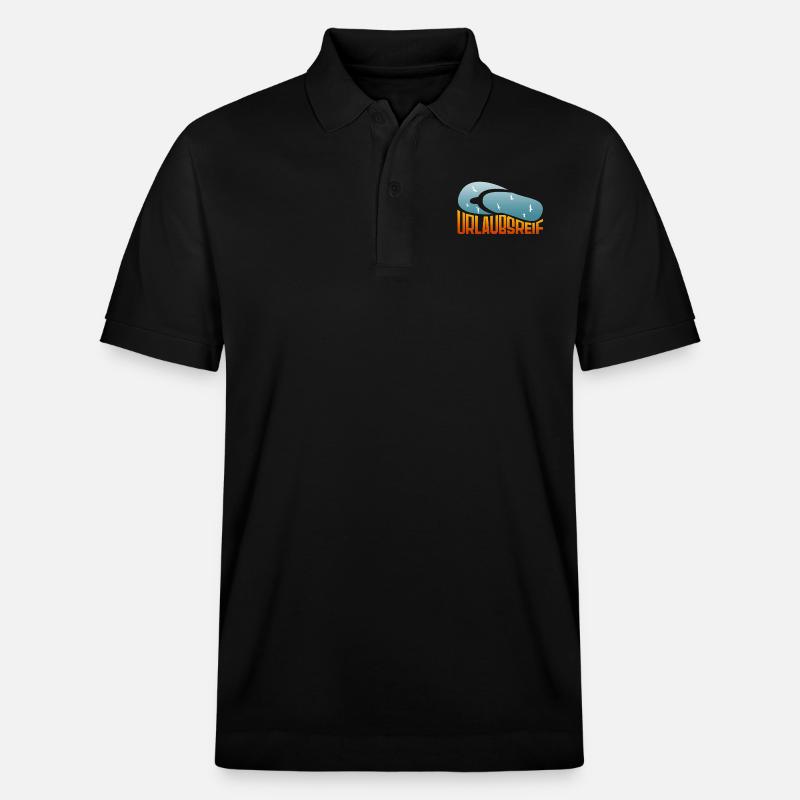 urlaubsreif - Stanley/Stella Unisex Bio-Poloshirt PREPSTER - Schwarz