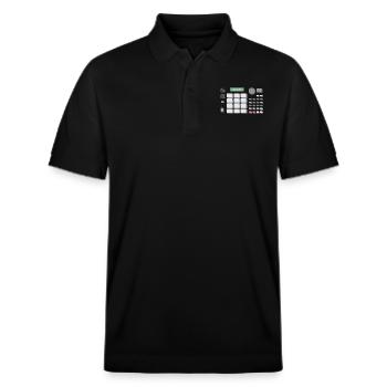 88 BPM MPC 500 - Stanley/Stella Unisex Organic Polo Shirt PREPSTER - black - Front - Roxy (174cm) & Andy (188cm)