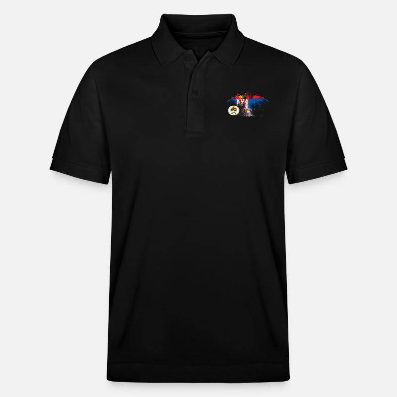Srpska Zastava RS - Polo PREPSTER bio Stanley/Stella Unisexe - noir