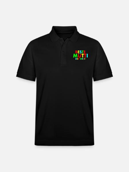 Beste mutti der welt - Stanley/Stella Unisex Bio-Poloshirt PREPSTER - Schwarz