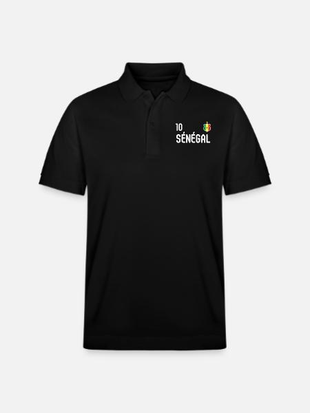 Senegal national team - Stanley/Stella Unisex Organic Polo Shirt PREPSTER - black