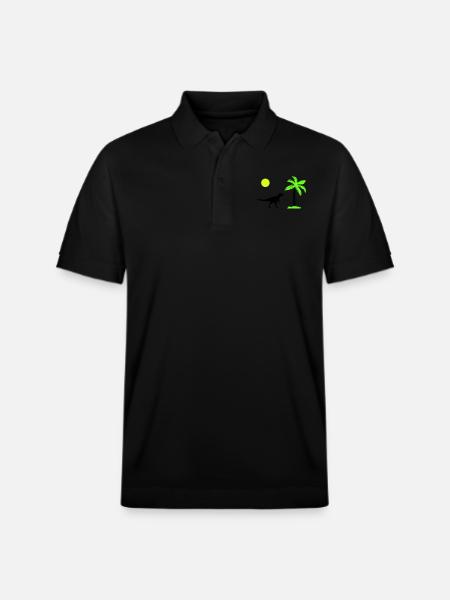 Palmier dinosaure - Polo PREPSTER bio Stanley/Stella Unisexe - noir