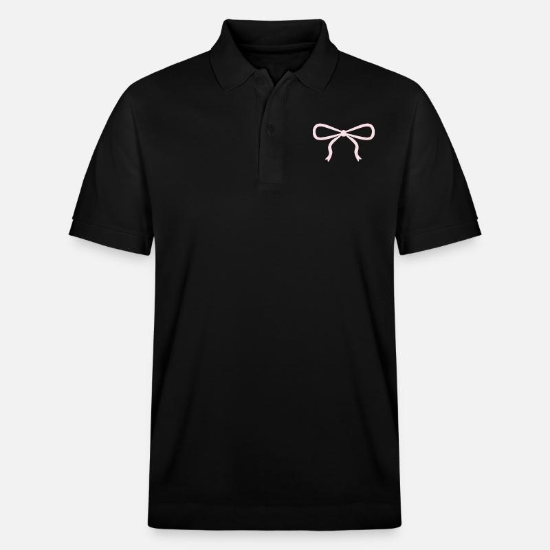 Noeud rose mignon - Polo PREPSTER bio Stanley/Stella Unisexe - noir
