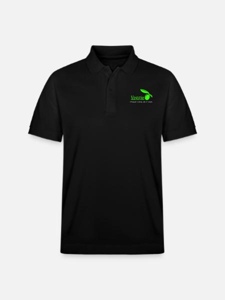 Veggie - Vegetarian. Gift idea - Stanley/Stella Unisex Organic Polo Shirt PREPSTER - black