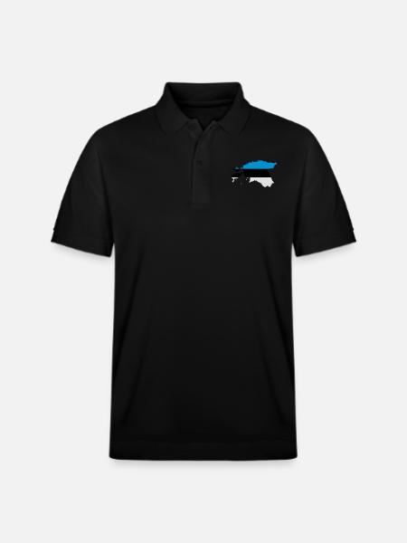 Estland - Stanley/Stella Unisex Bio-Poloshirt PREPSTER - Schwarz