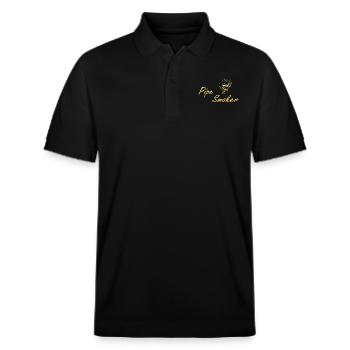 Pipe Smoker - Stanley/Stella Unisex Organic Polo Shirt PREPSTER - black - Front - Roxy (174cm) & Andy (188cm)