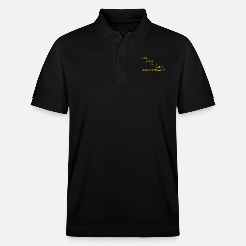 Lustiger Spruch - Stanley/Stella Unisex Bio-Poloshirt PREPSTER - Schwarz