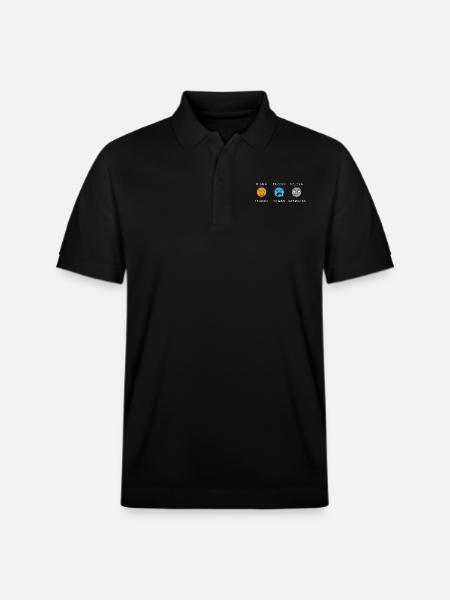 Proton Electron Neutron - Stanley/Stella Unisex Organic Polo Shirt PREPSTER - black