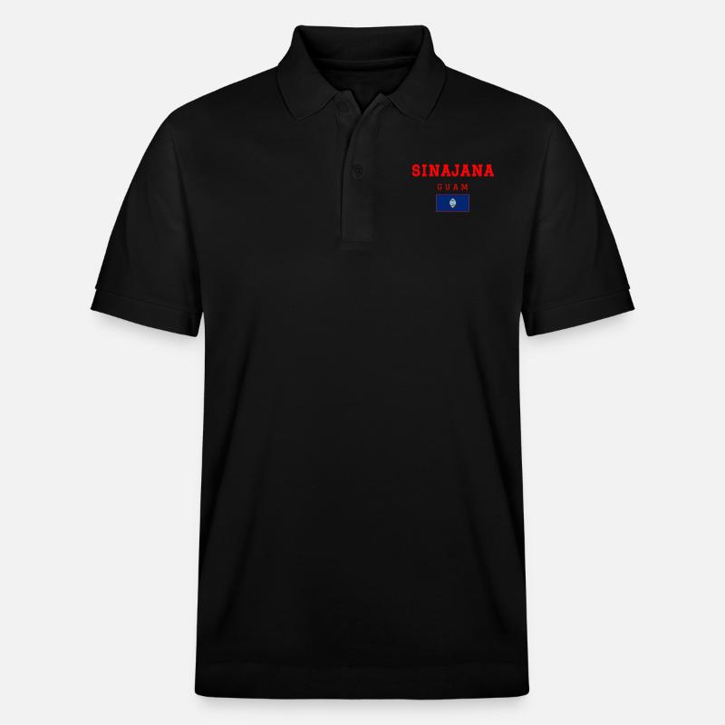 Sinajana Guam - Polo PREPSTER bio Stanley/Stella Unisexe - noir