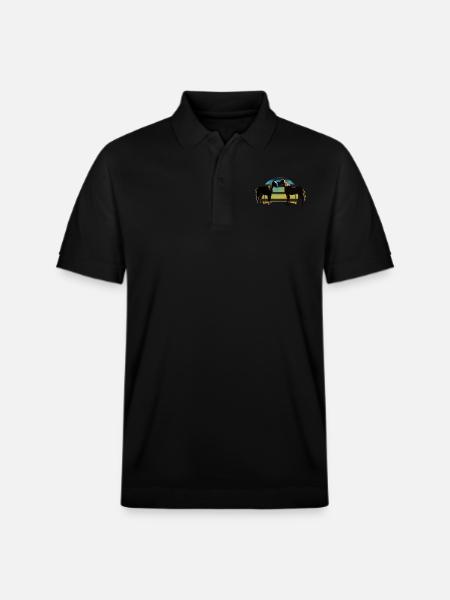 Horses - Stanley/Stella Unisex Organic Polo Shirt PREPSTER - black