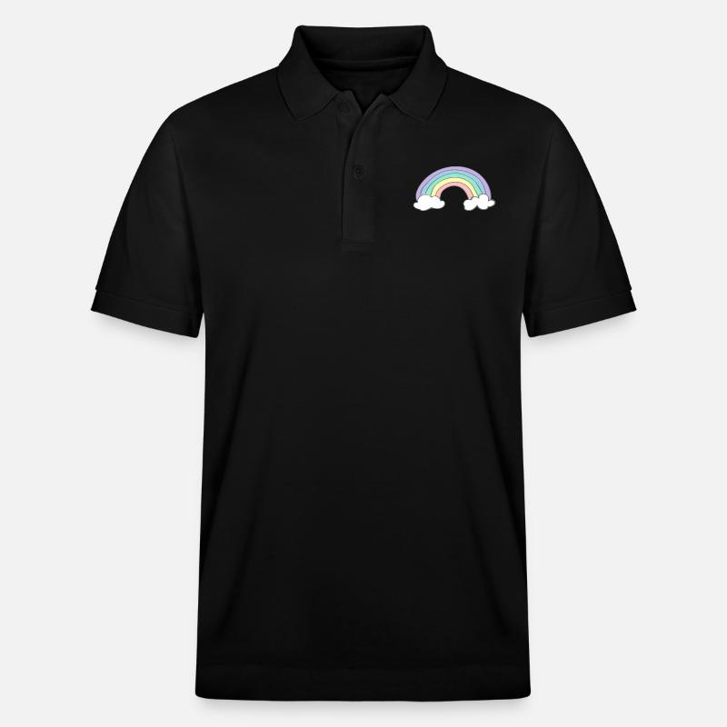 Regenbogen - Stanley/Stella Unisex Bio-Poloshirt PREPSTER - Schwarz