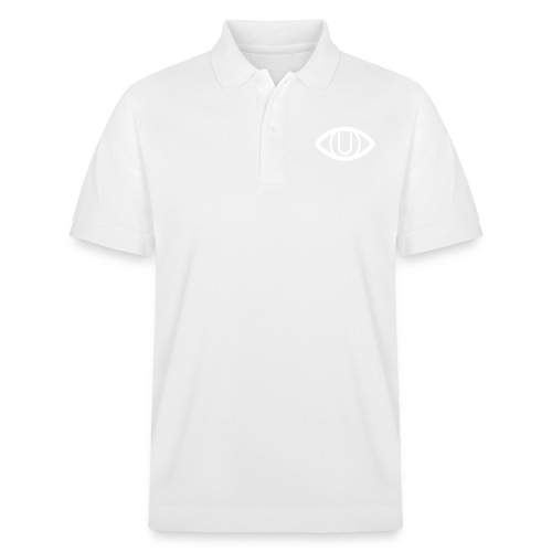EYE SYMBOL WHITE - Stanley/Stella PREPSTER Organic Unisex Polo Shirt 