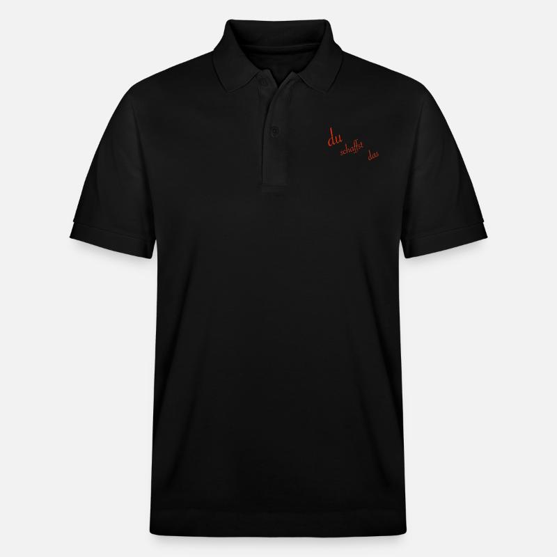 du schaffst das - Stanley/Stella Unisex Bio-Poloshirt PREPSTER - Schwarz