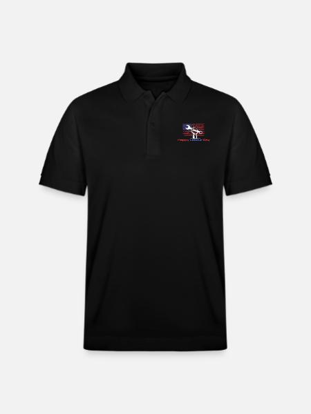 Happy Labour Day - Stanley/Stella Unisex Organic Polo Shirt PREPSTER - black