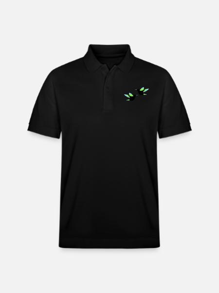 Hummingbird 02 - Stanley/Stella Unisex Organic Polo Shirt PREPSTER - black